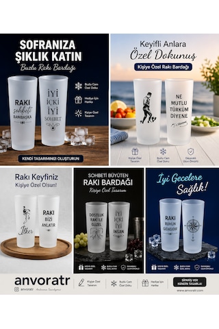 Kişiye Özel - Buzlu Rakı Bardağı
