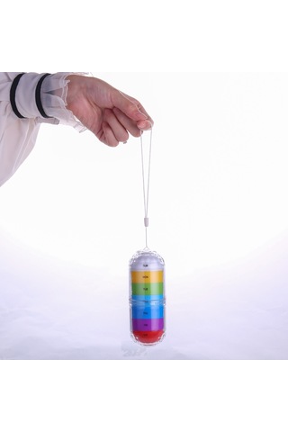 Haftalık Hap Organizatör 7 Gün Hap Kutusu Fincan Durumda Çok Renkli Diğer