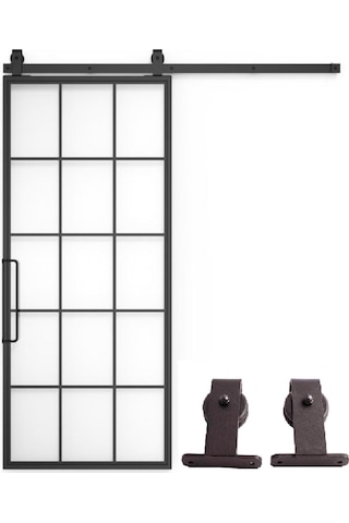 Ahır Kapısı Üstten Montajlı Sürgü Mekanizması Tek Kapı Için 200 Cm