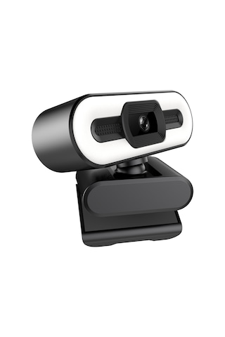 Fosenze Full Hd 1080p Web Kamera - 500w Pixel, 3 Renkli Led Aydınlatma, Otomatik Odaklama, Pc/mac Uyumlu