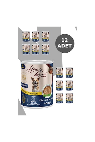 How Meow Jöleli Tavuklu Yetişkin Köpek Konserve Maması 12 x 400 G