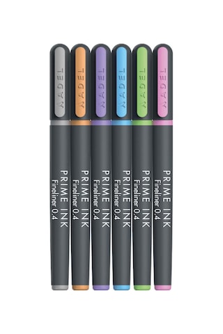Adel Prime Ink Fineliner 6'li Pastel Klasik İnce Uçlu Kalem