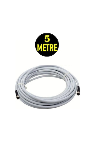 Usin RG6 U4 Full HD 3D 4K Anten TV Çanak Uydu LNB Kablosu 5 METRE