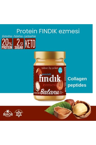Kolajenli Badem Ezmesi & Proteinli Fındık Ezmesi 360 Gr- 2li Set