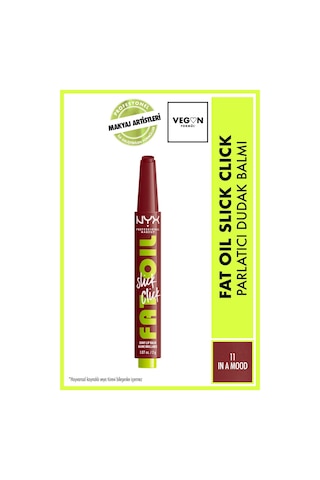 Nyx Fat Oil Slick Click Parlatıcı Nemlendirici Nude Tonlu Dudak 11
