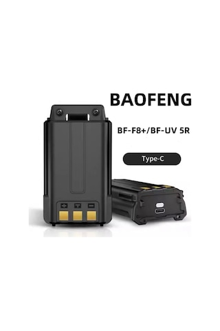 Baofeng Uv-5r Ve F8 Plus Type-c Batarya 2800 Mah