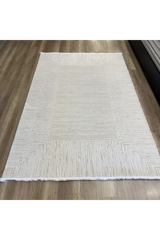 Hoom Rugs Sembol 2906 Krem Akrilik Dayanıklı Makine Halısı