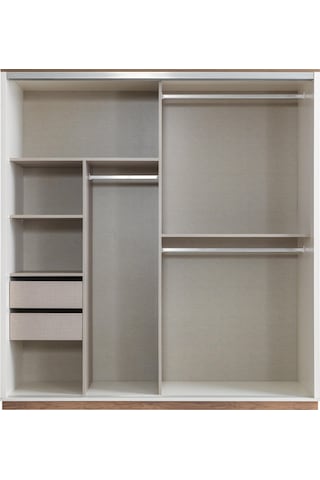 Efsane Sürgülü Aynalı Elbise Dolabı Gardırop 200x60x214