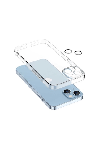 Apple Uyumlu iPhone 13 Uyumlu Zore Fizy Kılıf-renksiz Renksiz -