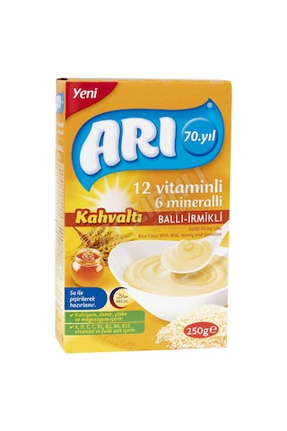 Arı Mama Ballı Irmikli Kahvaltı 12 Vitamin 6 Mineral 200 G x 2 Mama