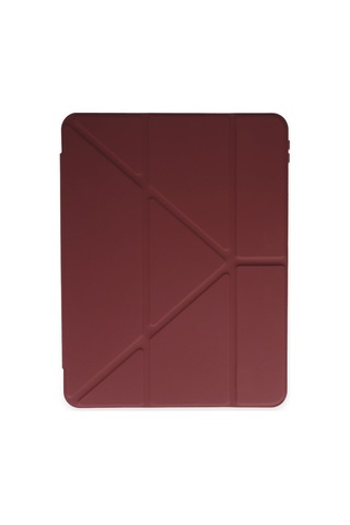 Apple iPad Uyumlu Air 4 10.9 Kılıf Kalemlikli Mars Tablet Kılıfı - Mürdüm Diğer