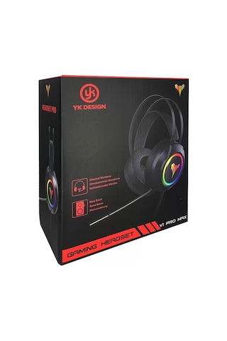 YK Design V1 Pro Max RGB Stereo Kulak Üstü Oyuncu Kulaklığı