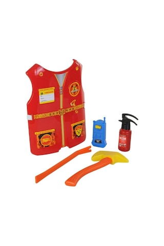 King Engin Oyuncak Yelekli İtfaiye Oyun Seti
