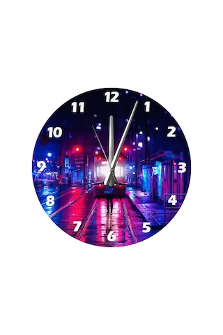 Ti-play Dur Gitme 30x30cm Akrilik Dekoratif Modern Duvar Saati ÇOk Renkli