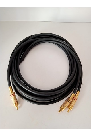 Amfi Rca Kablosu - 1 Giriş 2 Çıkış Teyp Subwoofer Çıkış - 5 Metre