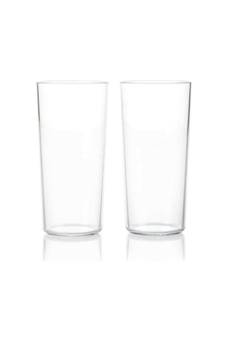 Royal 2'li Bardak Seti 400 Ml Şeffaf Su Bardağı Turuncu