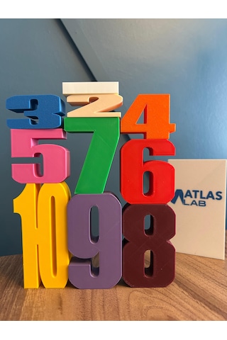 Sayı Blokları - Montessori Toplama Blokları - Eğitici Oyuncak