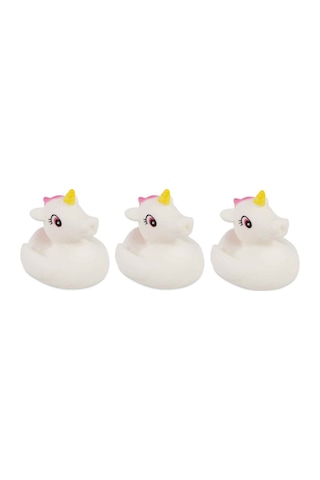Unicorn Bebek Banyo Oyuncağı Seti - Unicorn Vinil Figürler 3'lü