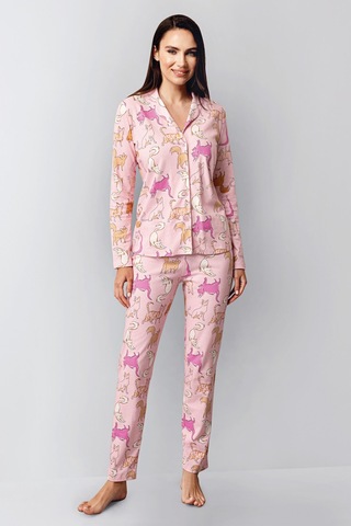 Rolypoly Kadın Pembe Gömlek Pijama Rp3711-s-v2 Pembe