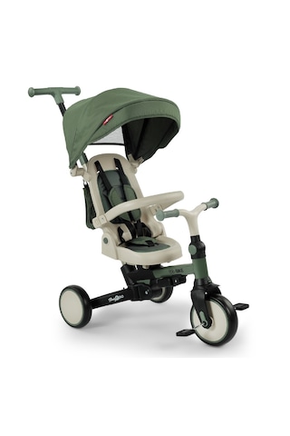 Baby2go Go Bike 6 İn 1 Üç Tekerli Katlanabilir Bisiklet Yeşil Yeşil
