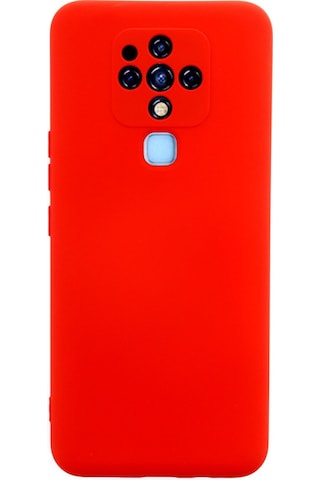 Camon 16 Kılıf Nano İçi Kadife Silikon - Kırmızı Çok Renkli