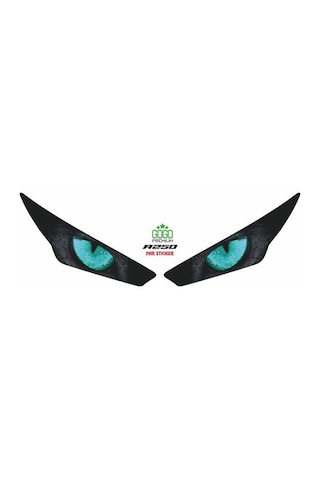Rks R250 2023 - 2024 Uyumlu Far Sticker Mavi Göz Standart Rks R250 2023 - 2024 Uyumlu Far Sticker Mavi Göz Standart