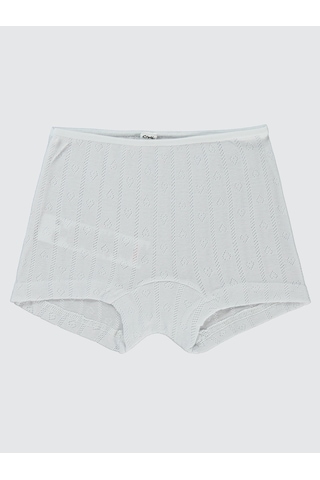 Civil Girls Kız Çocuk 3'lü Boxer Set 2-10 Yaş Beyaz