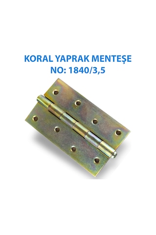 Yaprak Model Menteşe No:1840/3,5 Çelik Kapı Menteşesi Güçlü Ve Uzun Ömürlü