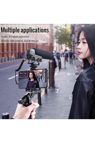 Didadodo Φ10mm Condenser Super-cardioid Mikrofon, 50hz-16khz Frekans, -25db Sensite, 1.5v Aa Pil İle Çalışır Pil Hariç, Yüksek Kalite Ses İzleme,