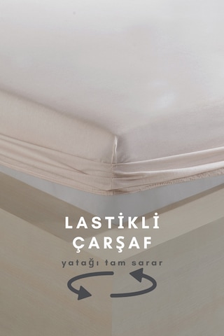 Conzaliza Çift Kişilik Lastikli Çarşaflı Nevresim Takımı