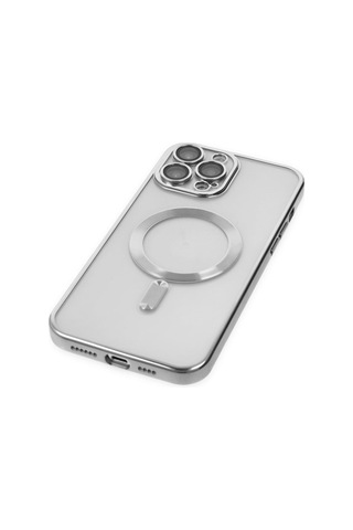 ALLY Apple Uyumlu iPhone 12 Pro 6.1inç Renkli Kenar Lazer Çerçeveli Magsafe U