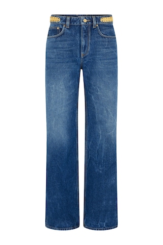 Rabanne Düz Kesim Denim Pantolon Mavi