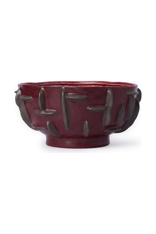 Yargıcı Yuvarlak Formlu Seramik Dekoratif Kase 34x17 Cm 26knha1123n St