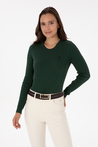 U.s. Polo Assn. Kadın Koyu Yeşil Kazak /triko 50313626-vr079 Koyu Yesıl