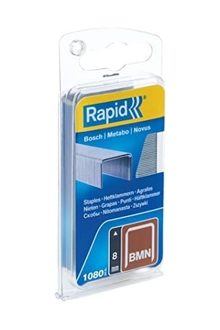 Zımba Teli Tip Bmn, 8 Mm Zımba Teli, 1.080 Adet, Bosch, Metabo Ve Novus El Ve Elektrikli Zımba İçin İnce Tel Klipsler