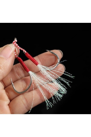 Novahub Çelik 2 Kancalı Olta İğnesi Seti - 10 Adet 18 - Balık Avı Malzemeleri