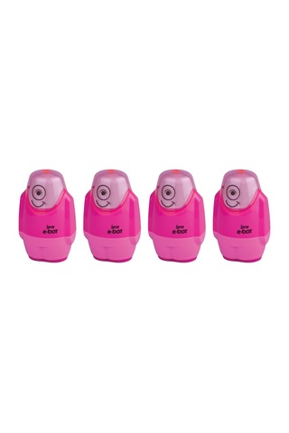 Ayrex E-bot Silgili Kalemtıraş Fosforlu Pembe 4lu Set Genel