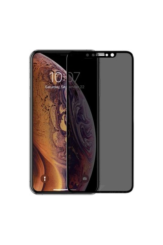 iPhone Uyumlu X/11 Pro Tam Kaplayan Gizlilik Filtreli Privacy Görünmez Hayalet Ekran Koruyucu Telefon Camı
