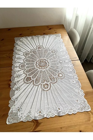 Best Price 34 Dikdörtgen Masa Örtüsü 208266844 Gri