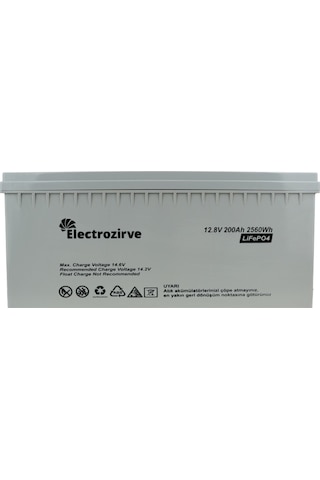 Electrozirve 12.8v 200ah Lityum Akü Lifepo4