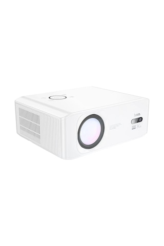 Hoco. Dt3 Smart Elektrik Otomatik Odaklanma Özellikli 1080p Android Kablosuz Projeksiyon Cihazı - Beyaz