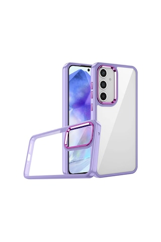 Zore Galaxy Uyumlu A05s Kılıf Flora Kapak - Mavi Mavi