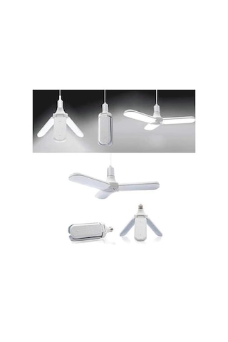 Pervane Katlanabilir Led Ampul Beyaz Işık E27 45W