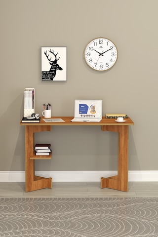 Asra Trend Raflı Modern Çalışma Masası ÇM-02 %100 MDF Bilgisayar Ofis Ders Masası Petra