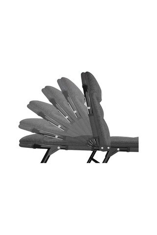 Sn-24922 Taşınabilir Ayarlanabilir 5 Kademe Sünger Kamp Yatak Şezlong Koyu Gri Standart