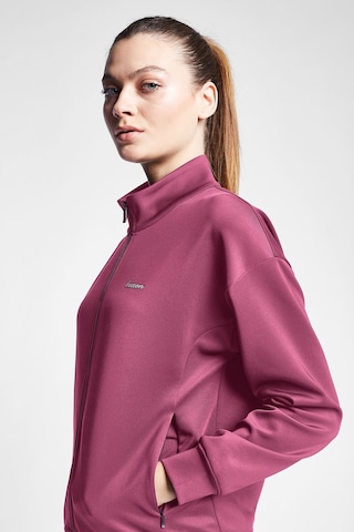 Lescon Kadın Fermuarlı Sweatshirt 24s-2230-24b Pembe