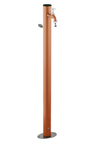 Loop Yuvarlak Bahçe Çeşmesi - Terracotta