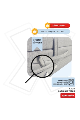 Xpermate Katlanır Yatak Yer Yatağı Misafir Yatağı