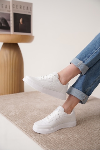 Daxtors Daxors D163 Günlük Ortopedik Kadın Sneaker Spor Ayakkabı Beyaz