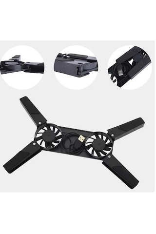 Katlanabilir Laptop Soğutucu 2 Fanlı 5570